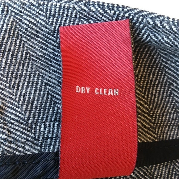 Valerie Stevens Striped Woolmark Blend Trouser Dress Pants 12 Gray Black White - Picture 5 of 16